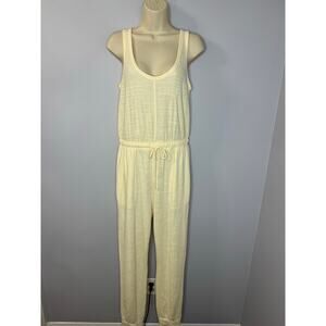 Free People Beach Bicoastal Jumpsuit Cream Yellow Beach Vacation Women's S